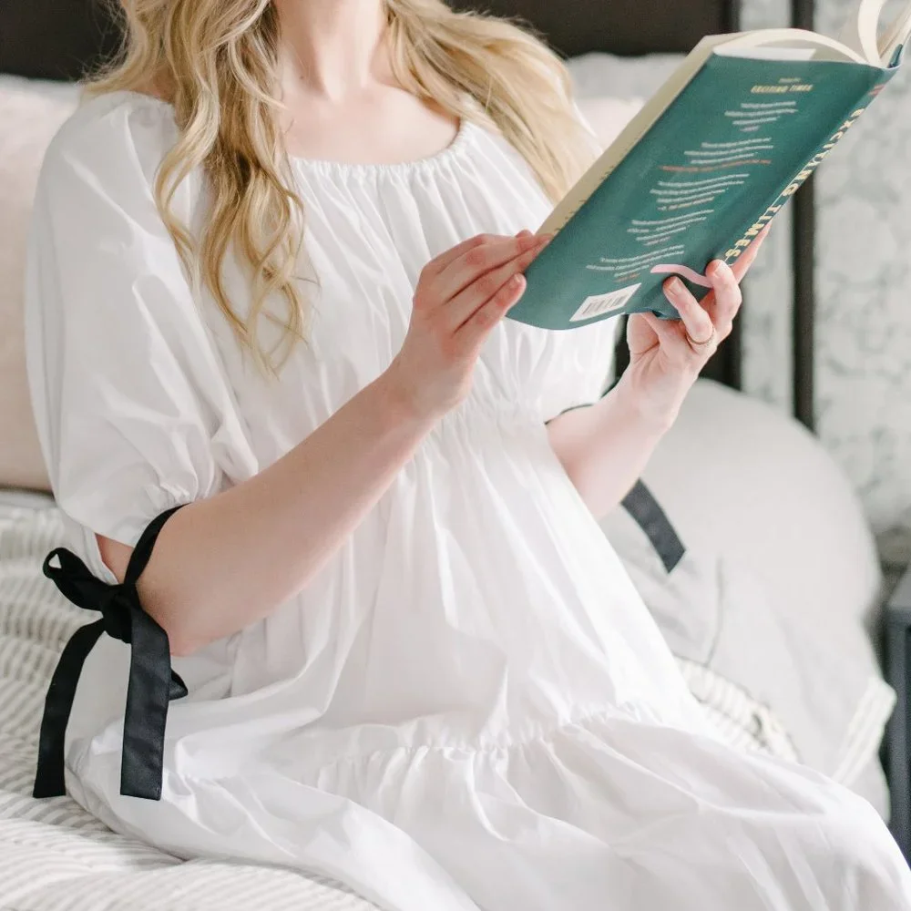 Eliza Faulkner White Puff Sleeve Cotton Dress - Size XS/ Small - Picture 6 of 12
